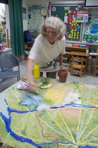 Jane working on Tung Chou site map