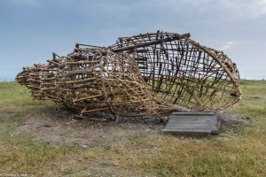 Michael & Anna Rofka's artwork titled "House of the Sea", one of 9 sculpture installations in the 2015 NMMST environmental art project