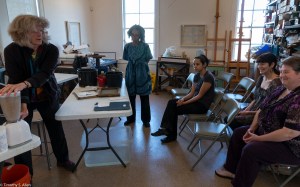 Jane blending pulp at workshop IMG_3686