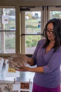 handmade-paper-on-sunflower-cake-pan-mould-img_8180